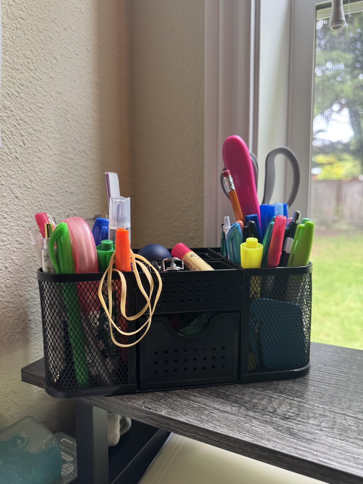 Deco Brothers Desk Organizers Pen Holder Office Caddy Storage, Black customer photo 1