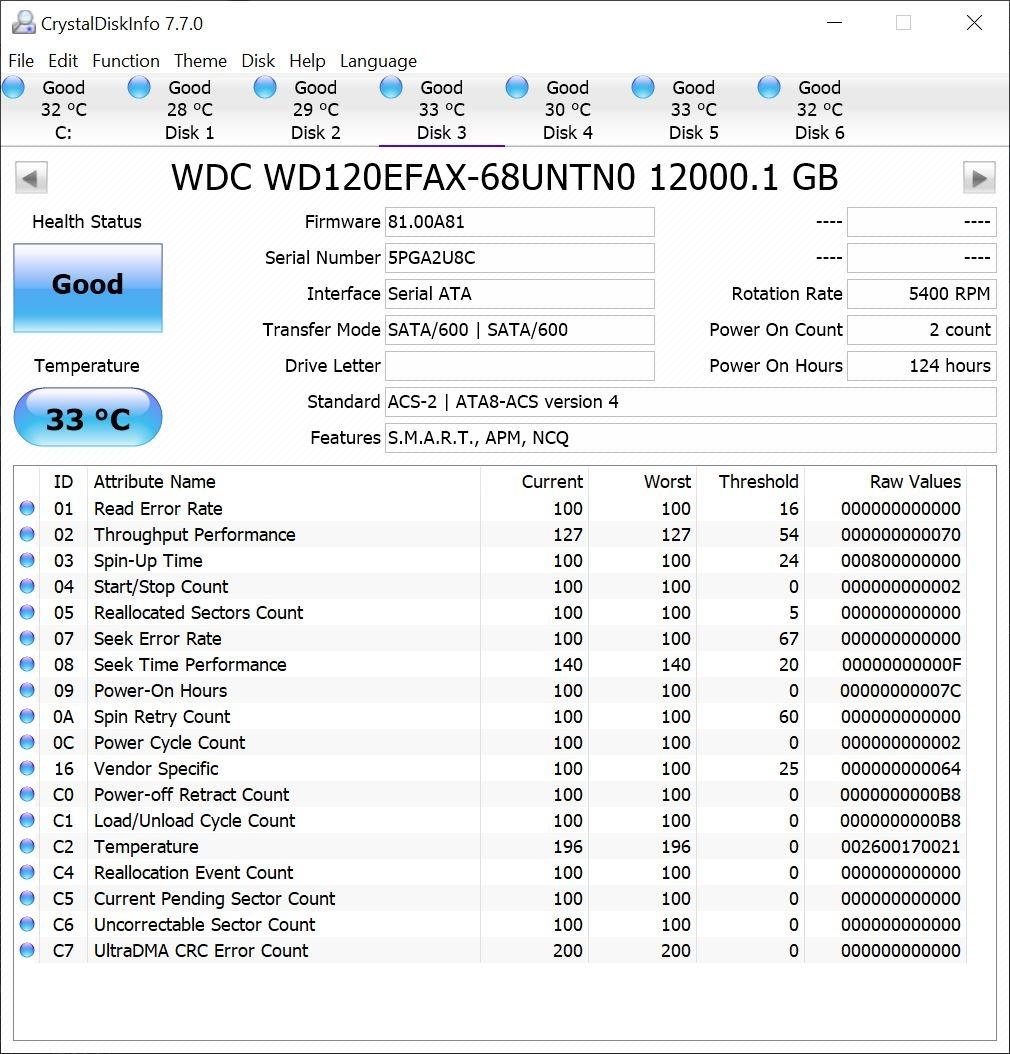Western Digital 6TB WD Red Plus NAS Internal Hard Drive HDD - 5400 RPM, SATA 6 Gb/s, CMR, 64 MB Cache, 3.5