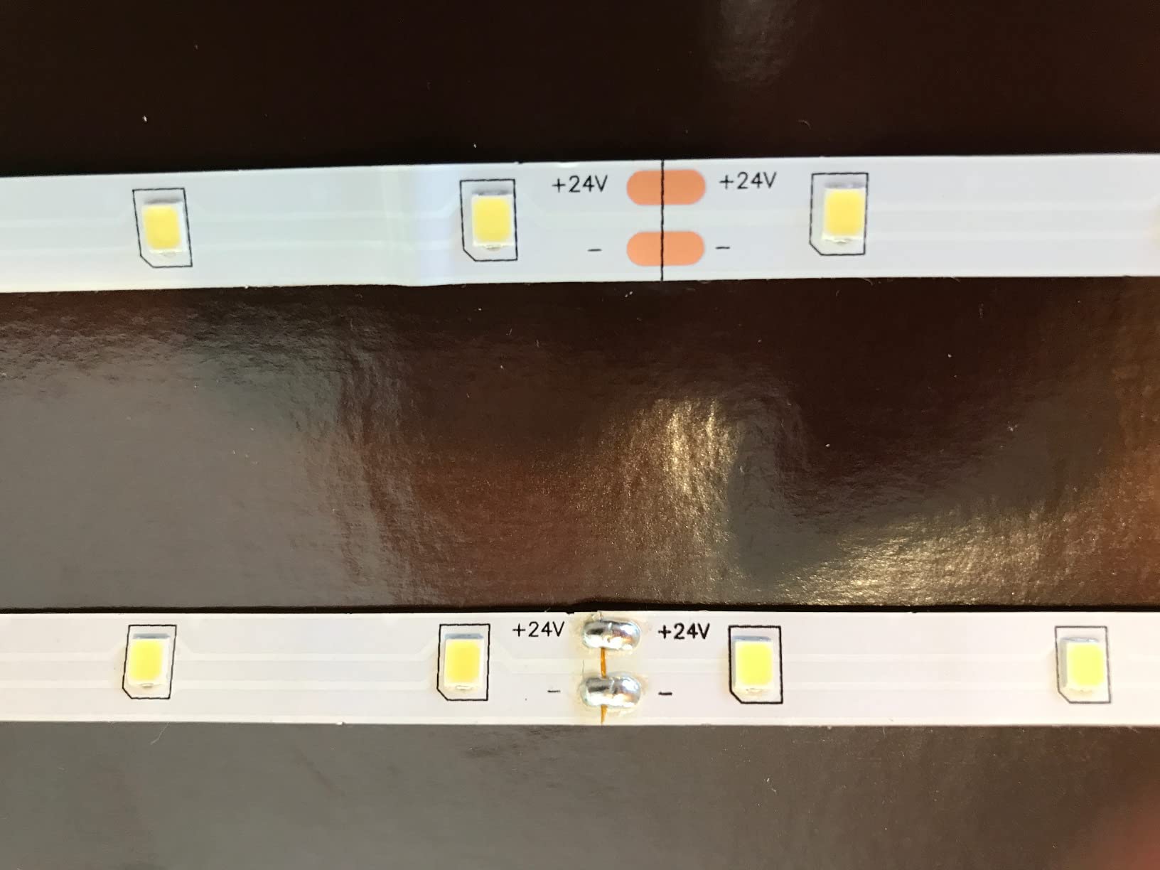 Lepro LED Strip Light White, 16.4ft Dimmable Vanity Lights, 6000K Super Bright LED Tape Lights, 300 LEDs 2835, Strong 3M Adhesive, Suitable for Home, Kitchen, Under Cabinet, Bedroom, Daylight White customer photo 2