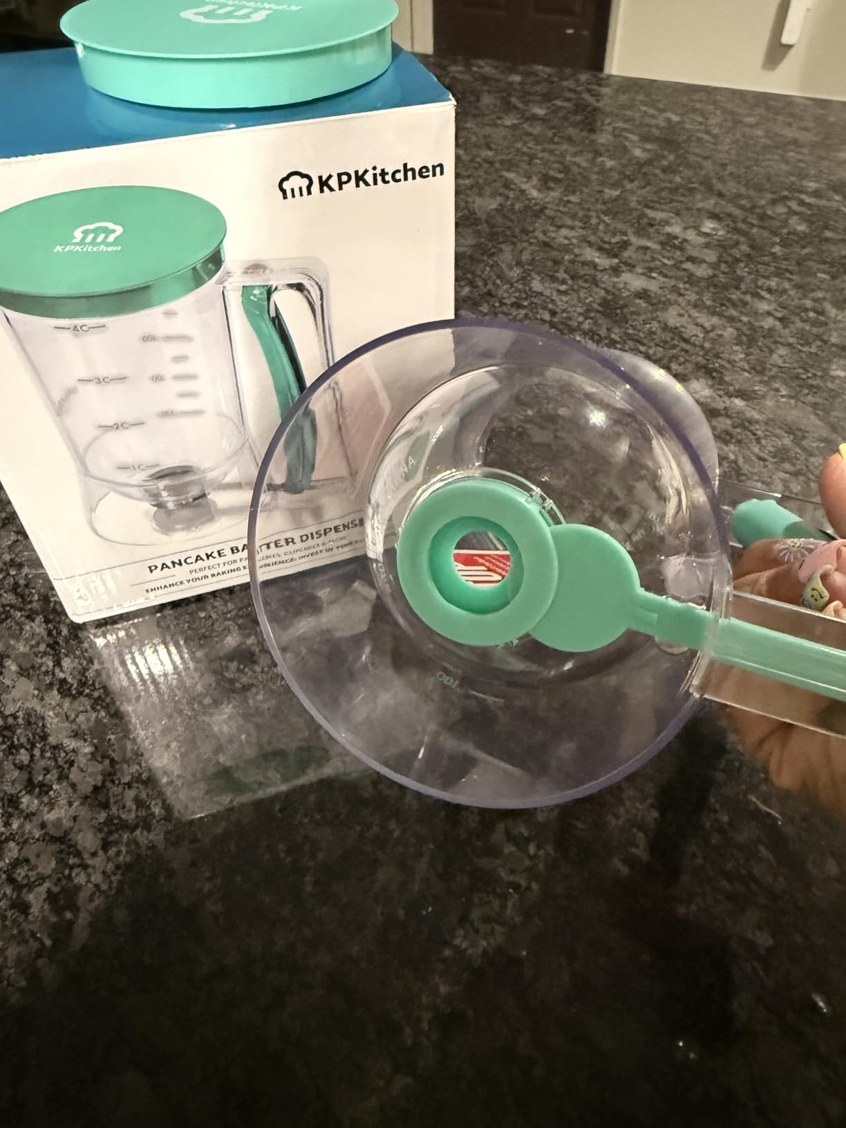 Pancake Batter Dispenser, Squeeze Handle for Pancakes, Waffles & Cupcakes customer photo 1