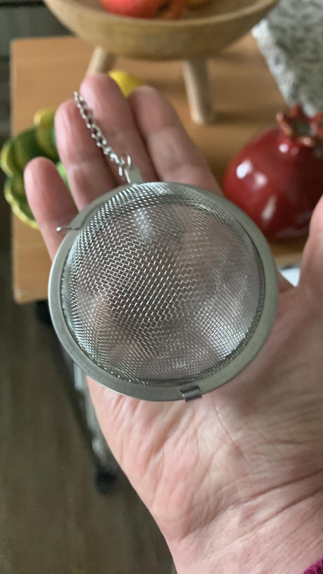 Fu Store 2pcs Stainless Steel Mesh Tea Ball 2.1 Inch Tea Strainers customer photo 2