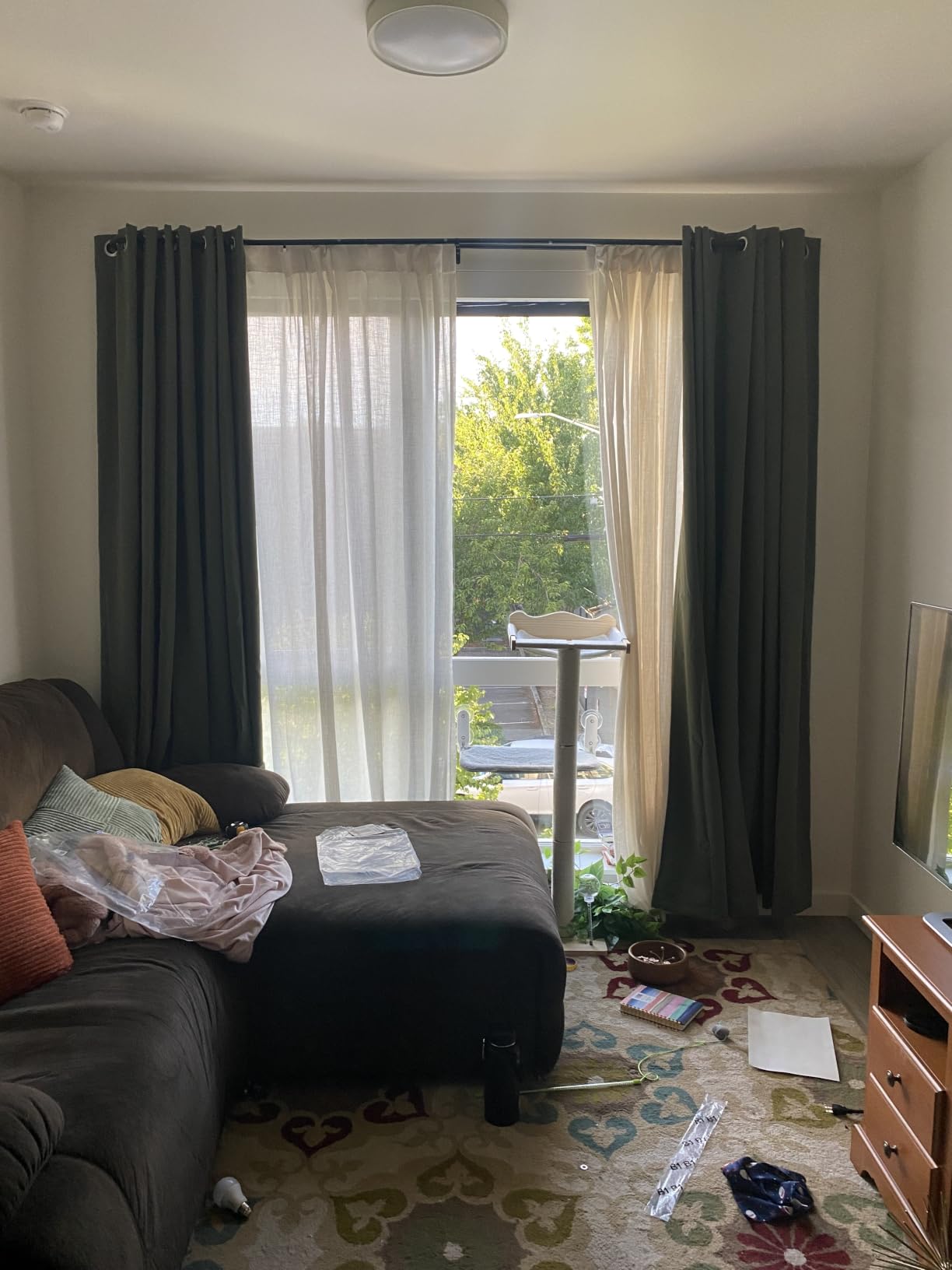 H.VERSAILTEX 100% Blackout Curtains for Bedroom Black Out Curtains 96 inch Thermal Insulated Long Blackout Curtains for Living Room, Energy Saving Curtains for Patio Door Grommet (1 Panel, Jet Black) customer photo 2