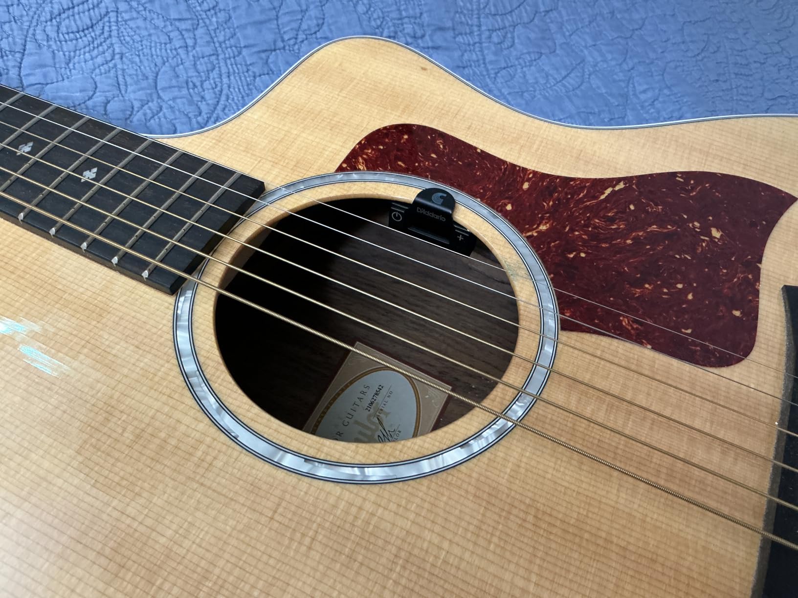 D'Addario NS Micro Soundhole Tuner, Discreet Chromatic Acoustic Guitar customer photo 2