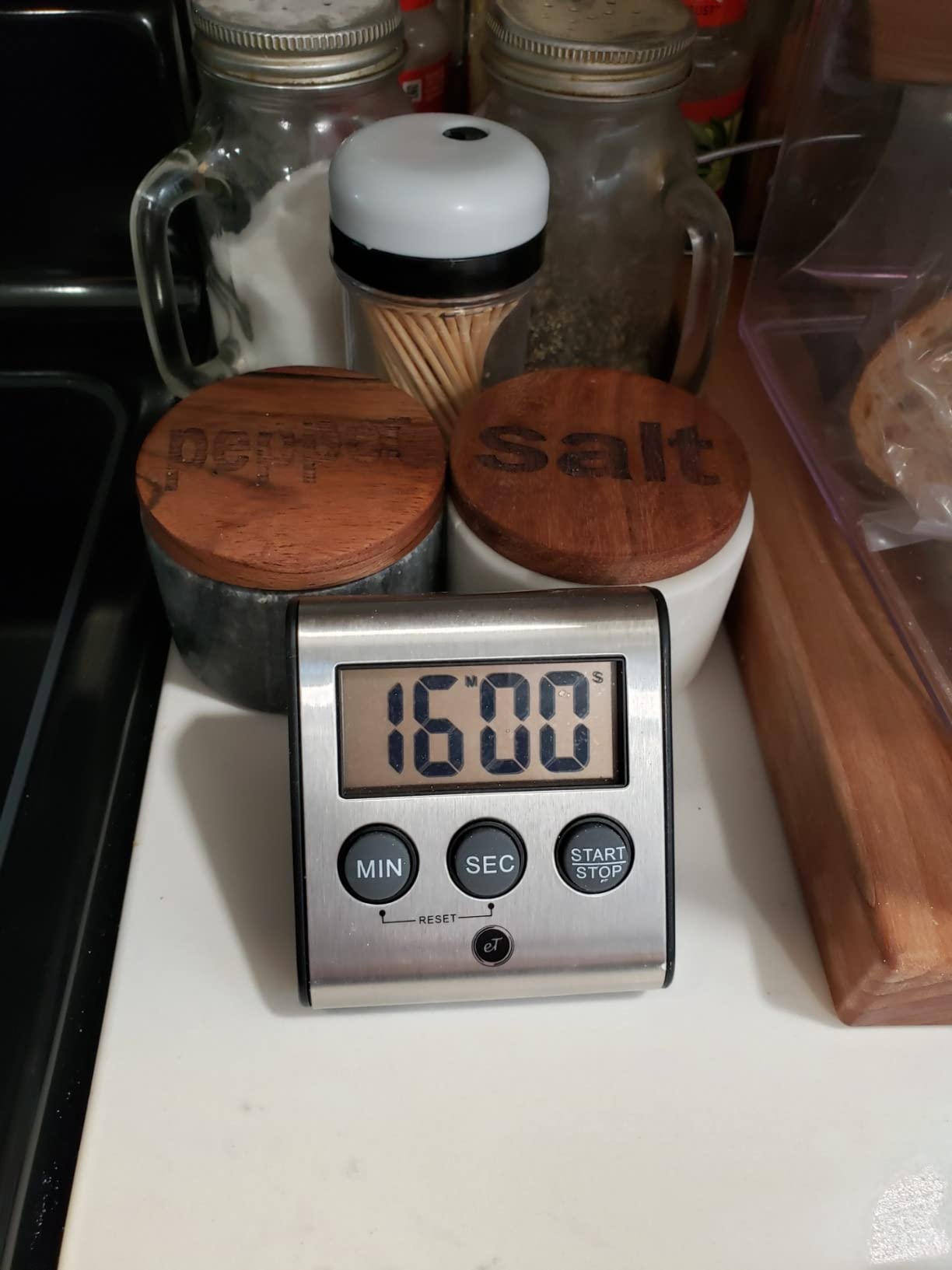 Elegant Digital Kitchen Timer Stainless Steel - Loud Alarm - Model eT-23 customer photo 1