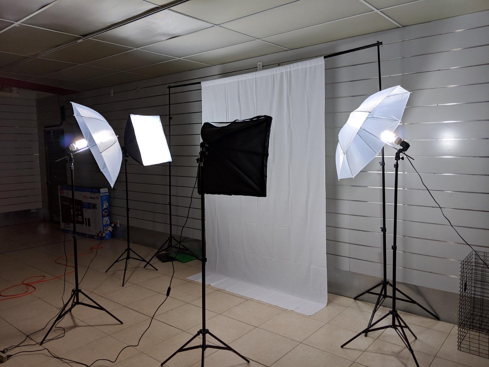 NEEWER Photography Lighting kit with Backdrops, 8.5x10ft Backdrop Stands, UL Certified 5700K 800W Equivalent 24W LED Umbrella Softbox Continuous Lighting, Photo Studio Equipment for Photo Video Shoot customer photo 2