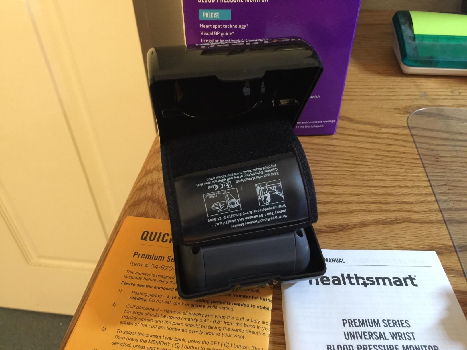 HealthSmart Digital Premium Wrist Blood Pressure Monitor with Cuff That Measures Pulse Heartbeat and High or Low BP, 120 Reading Memory Stores Up to 60 Readings for 2 Users customer photo 2