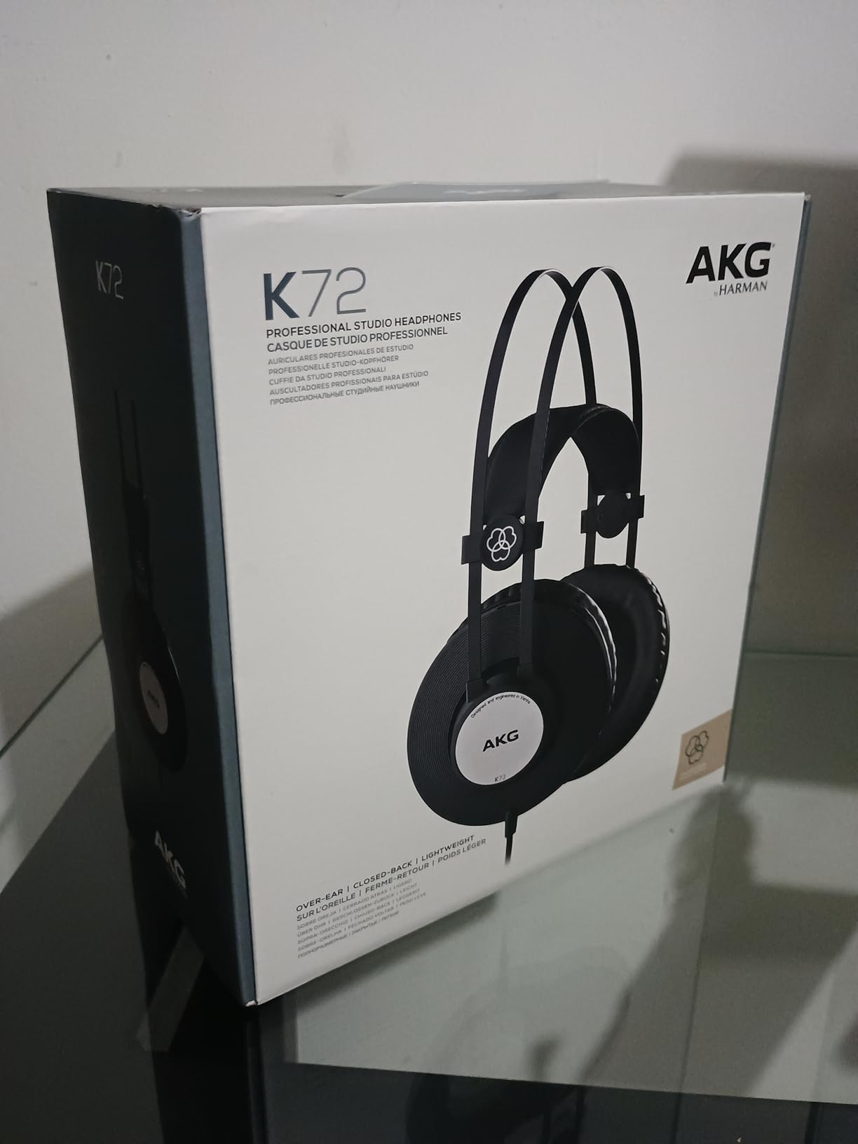 AKG Pro Audio K72 Over-Ear, Closed-Back, High-Sensitivity, High Output 40mm drivers, Studio Professional Headphone. Also Great for Portable Devices. Black. customer photo 1