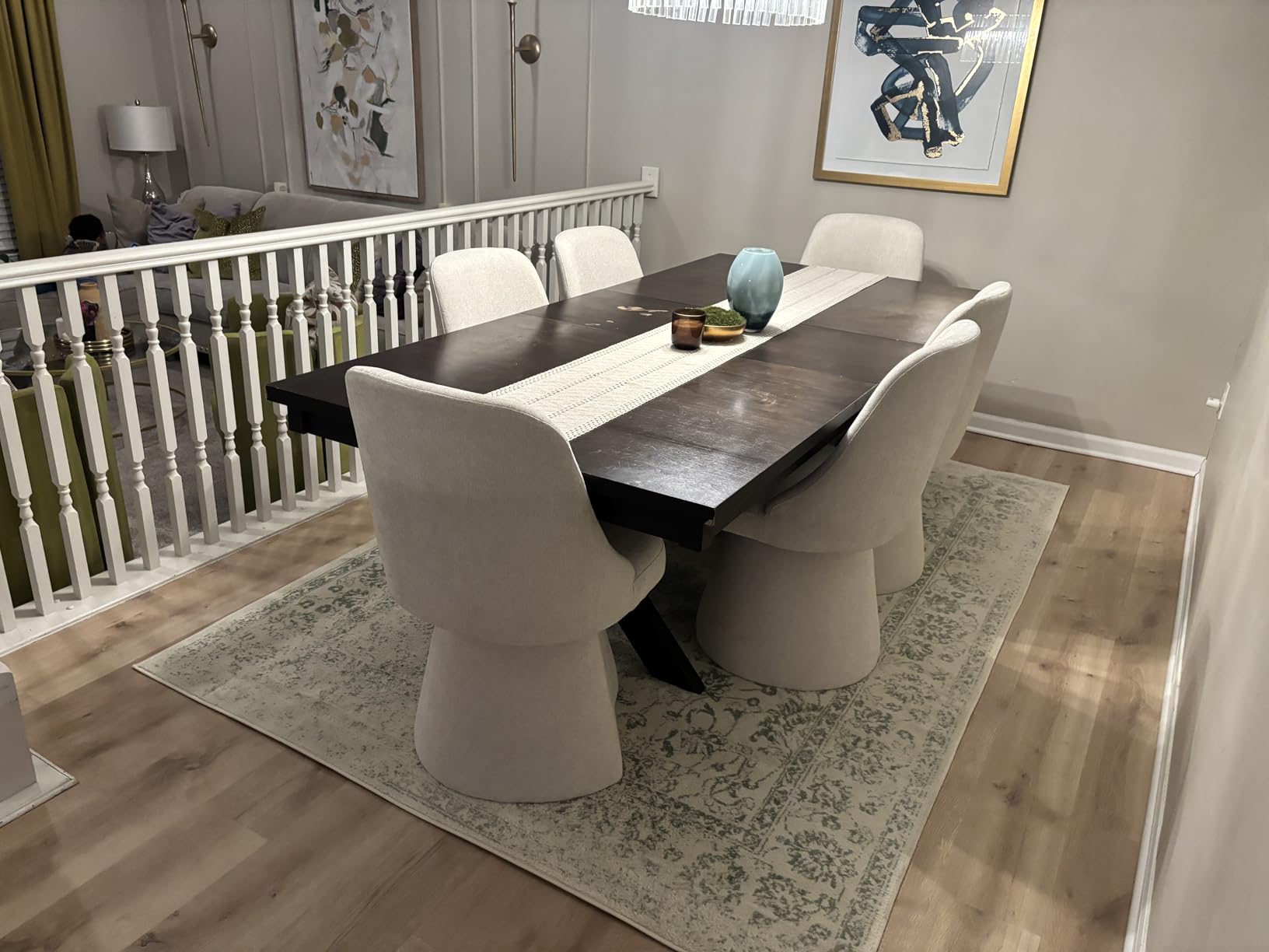 SAFAVIEH Area Rug 8x10 - Adirondack Collection - Large - Ivory & Sage, Distressed Vintage Floral Design, Non-Shedding & Easy to Clean, Ideal for Living Room, Bedroom, Dining Space (ADR109V) customer photo 1