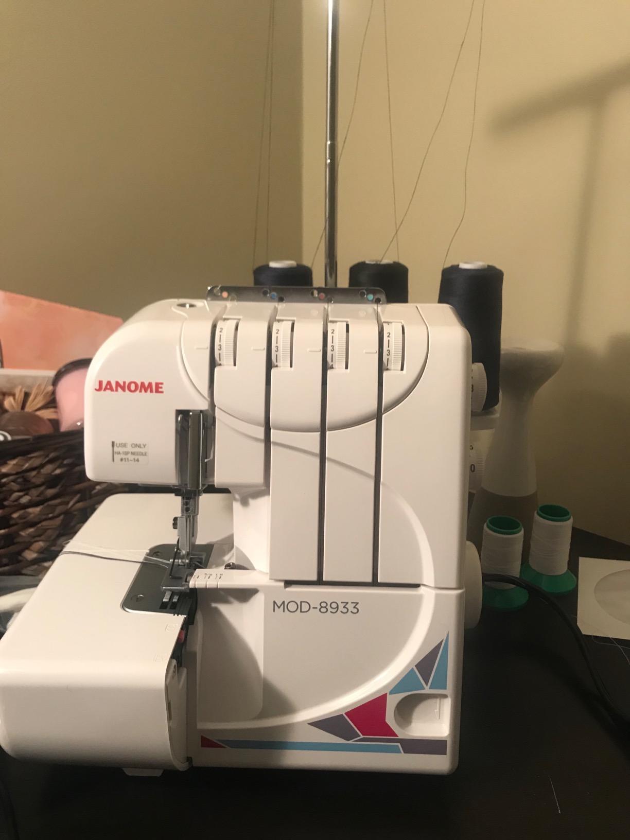 Janome MOD-8933 Serger with Lay-In Threading, 3 and 4 Thread Convertible with Differential Feed customer photo 1