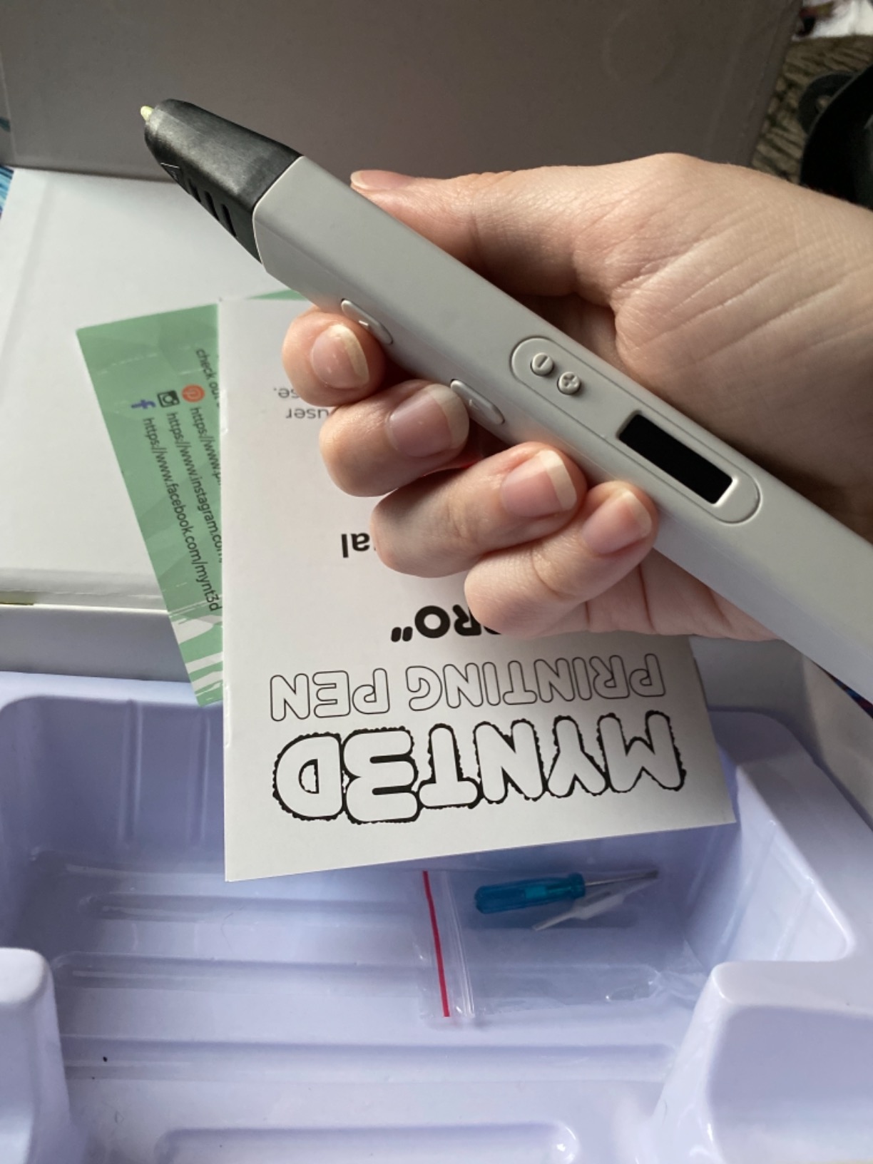 MYNT3D Professional Printing 3D Pen with OLED Display customer photo 2