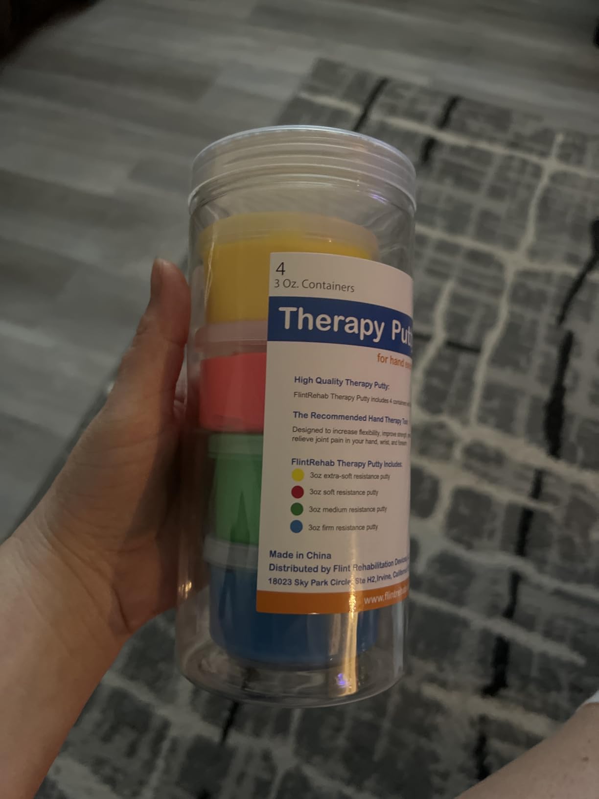FlintRehab Therapy Putty for Teens & Adults (4 Pack, 3 Oz Each) - Putty for Hand Therapy, Fidgeting & Stress Relief - Non-Toxic Resistive Exercise Putty for Hand Strengthening customer photo 1