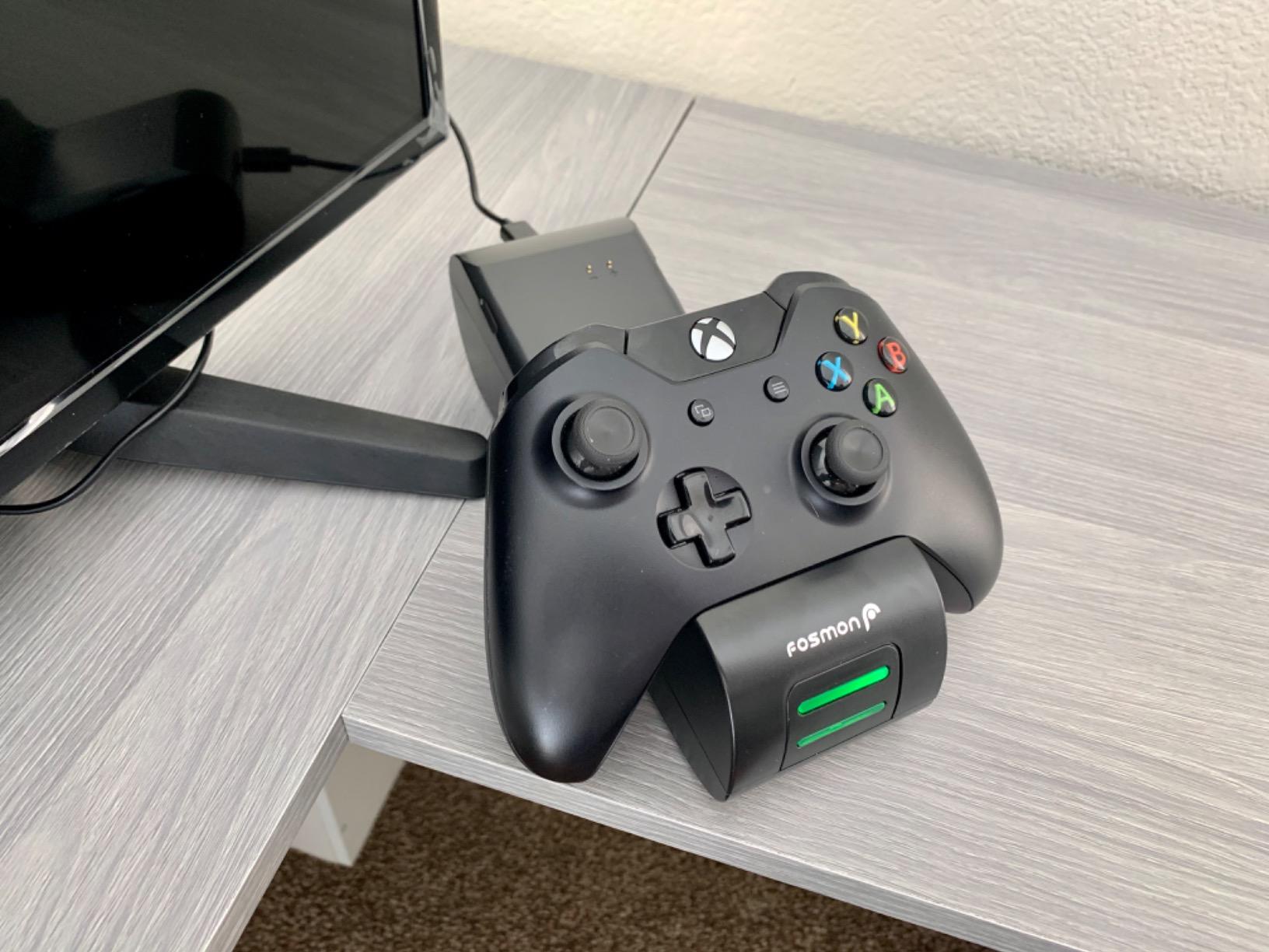 Fosmon Fast Charging for Xbox Controller Charger Station Dock, Black customer photo 2