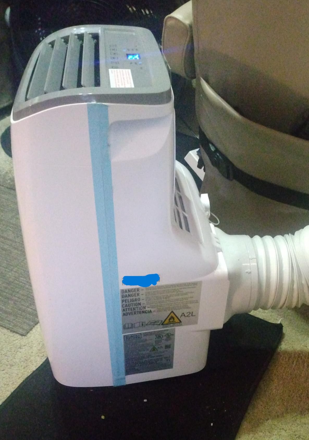 BLACK+DECKER Portable Air Conditioner, 9,000 BTU, BPACT08WT, White customer photo 2