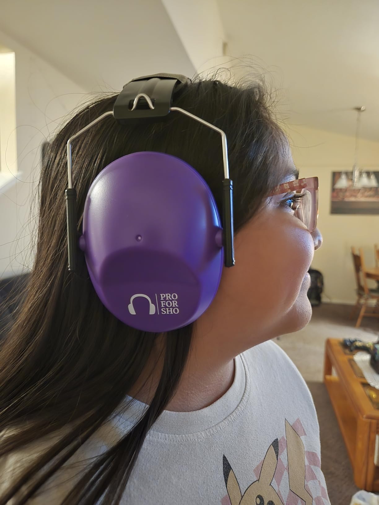 Pro For Sho 34dB NRR Ear Protection, Noise Reduction Ear Muffs - Grey customer photo 1