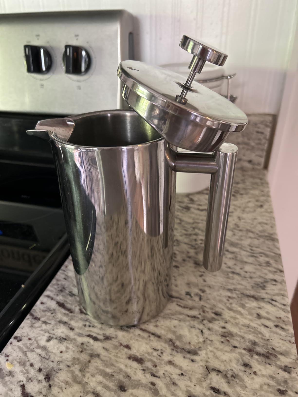 Utopia Kitchen 304 Grade Stainless Steel French Press 34 Oz, Silver | Double Wall Insulated Coffee Press with 4-Level Filtration System, Include 2 Extra Filters, Rust-Free, Dishwasher Safe customer photo 1