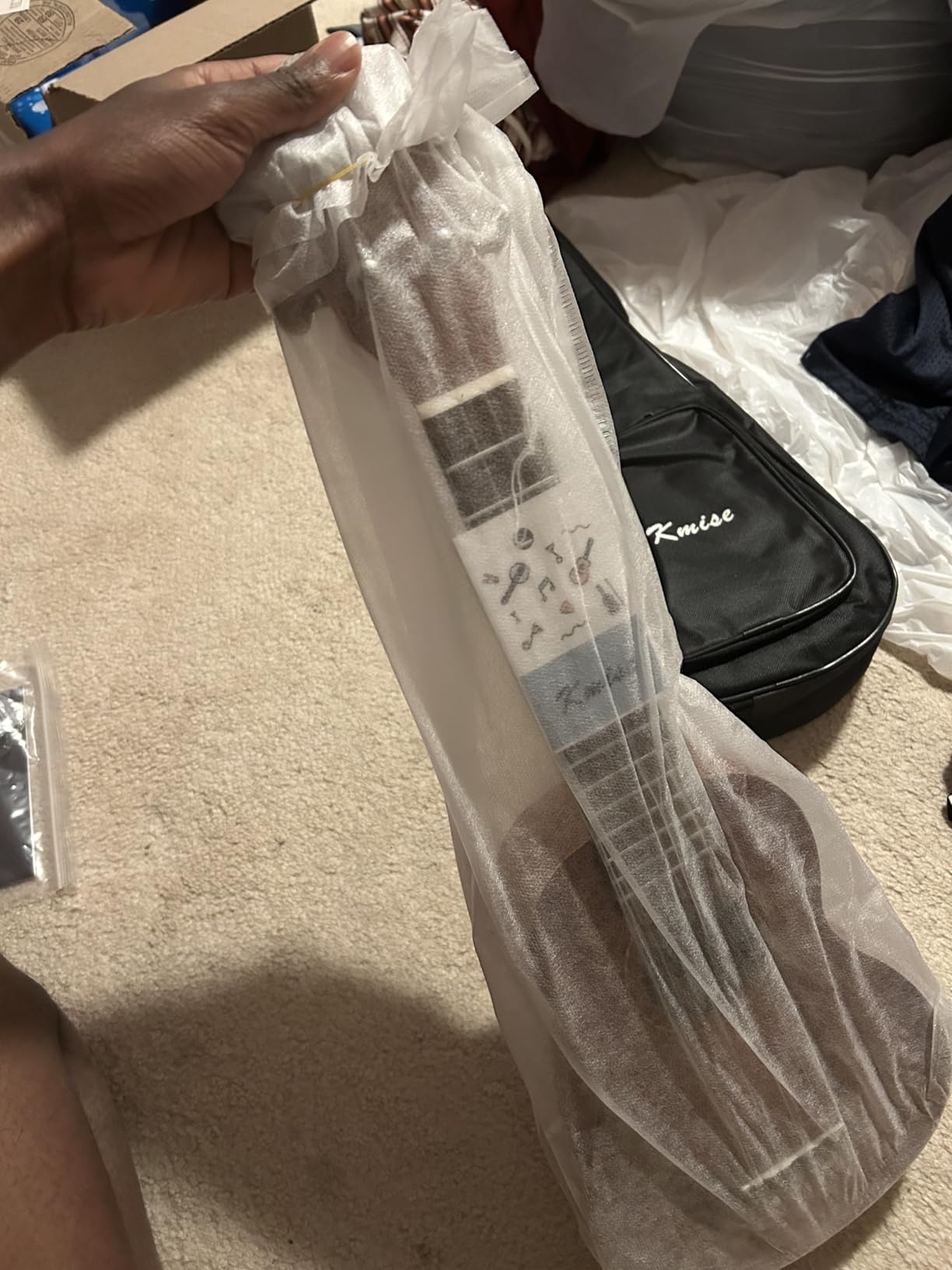 Kmise Concert Ukulele Uke Acoustic Hawaiian Guitar 23 Inch 18 Frets Mahagany With Ukelele Bag and Tuner customer photo 2