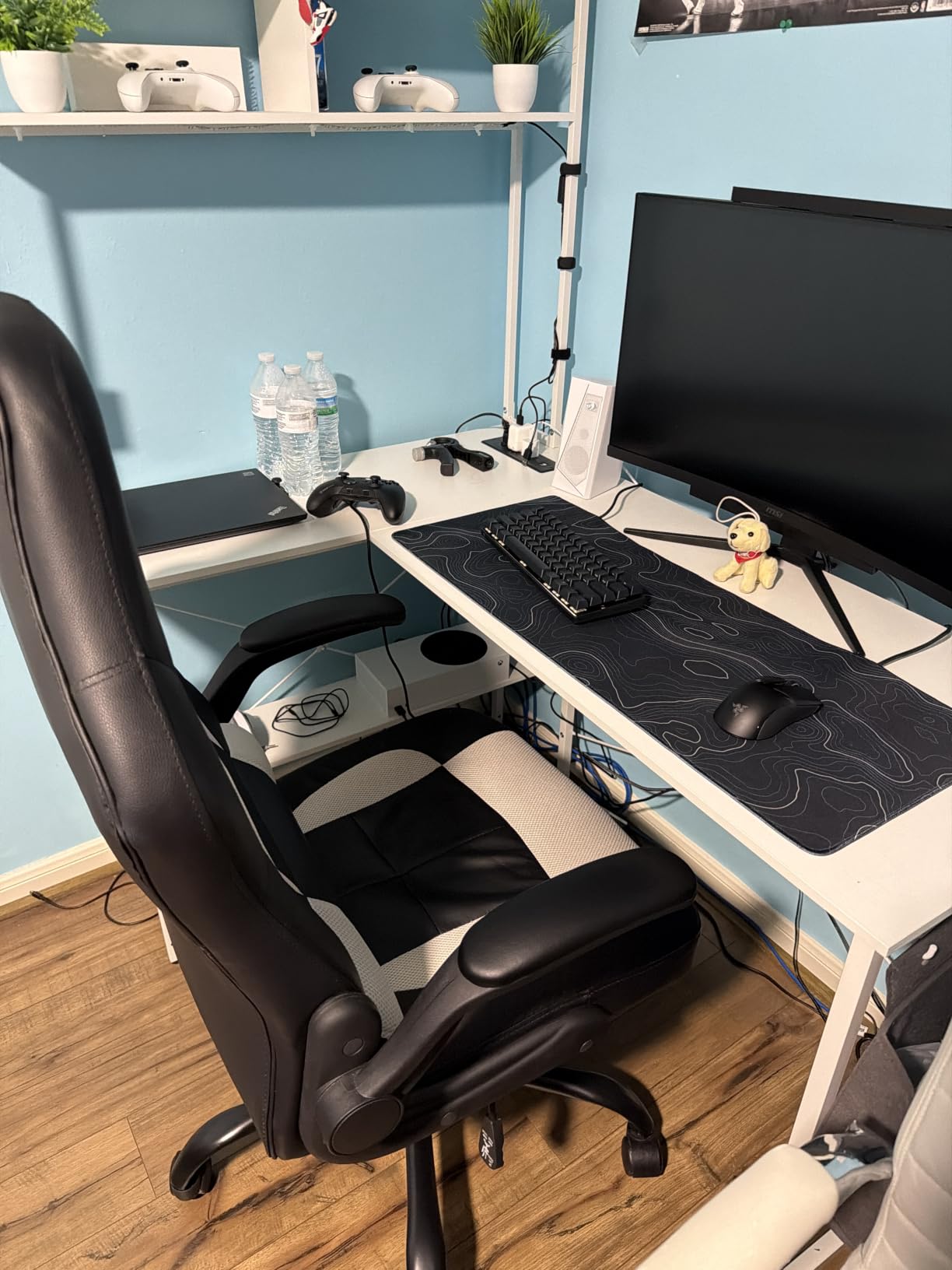 BestOffice Ergonomic Gaming Chair for Adults, Office Desk Chair, White customer photo 2