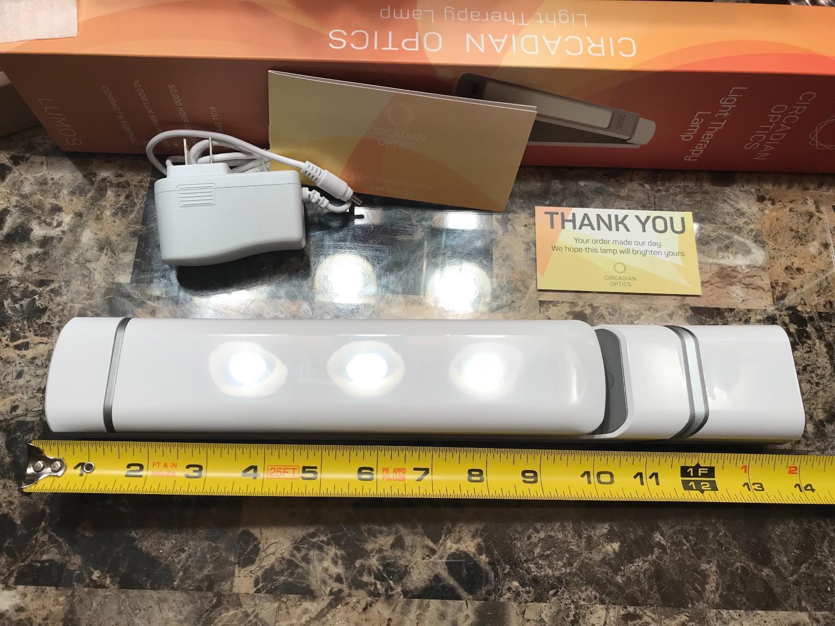 Circadian Optics Lumos 10,000 Lux Light Therapy Lamp | Seen On Shark Tank customer photo 1