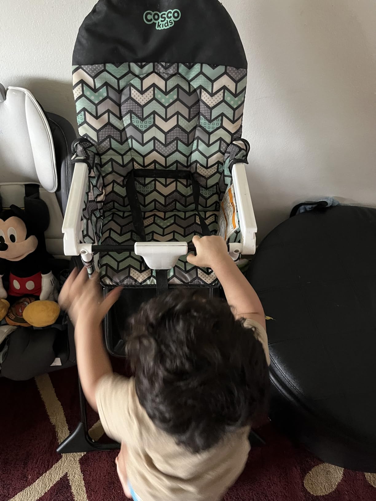 Cosco Kids Simple Fold Highchair for Baby, Simple Foldable High Chair, Convenient, Lightweight, and Compact Design, Comet customer photo 2