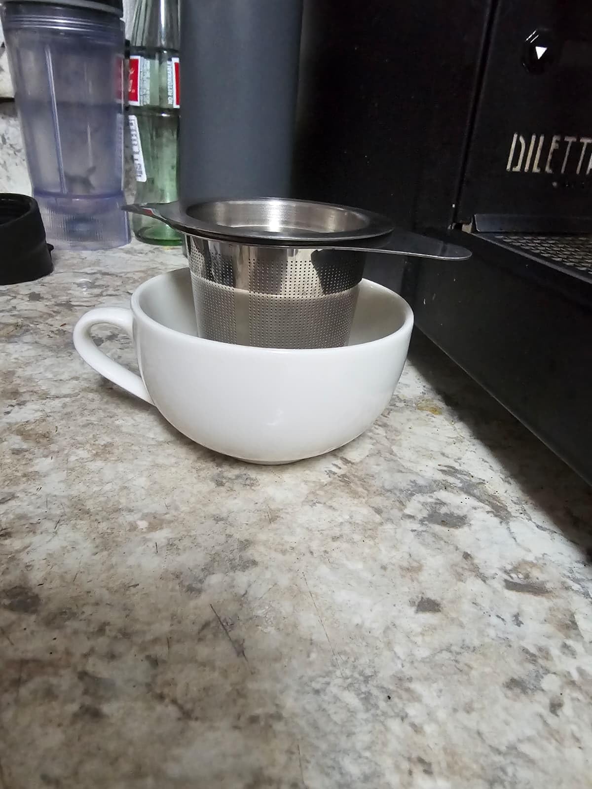 Extra Fine 18/8 Stainless Steel Tea Infuser Mesh Strainer with Large Capacity & Perfect Size Double Handles for Hanging on Teapots, Mugs, Cups to Steep Loose Leaf Tea and Coffee customer photo 2
