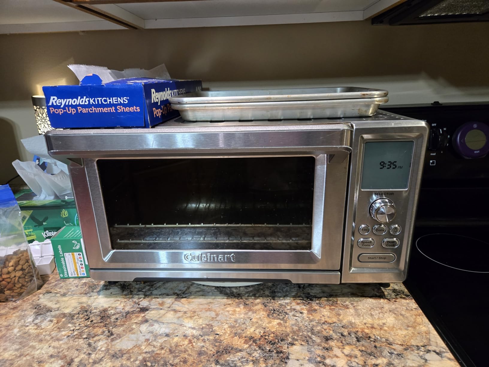 Cuisinart Convection Toaster Oven, 15-Function, 1800W, Stainless Steel | TOB-260N1 with Exact Heat technology, fits 13