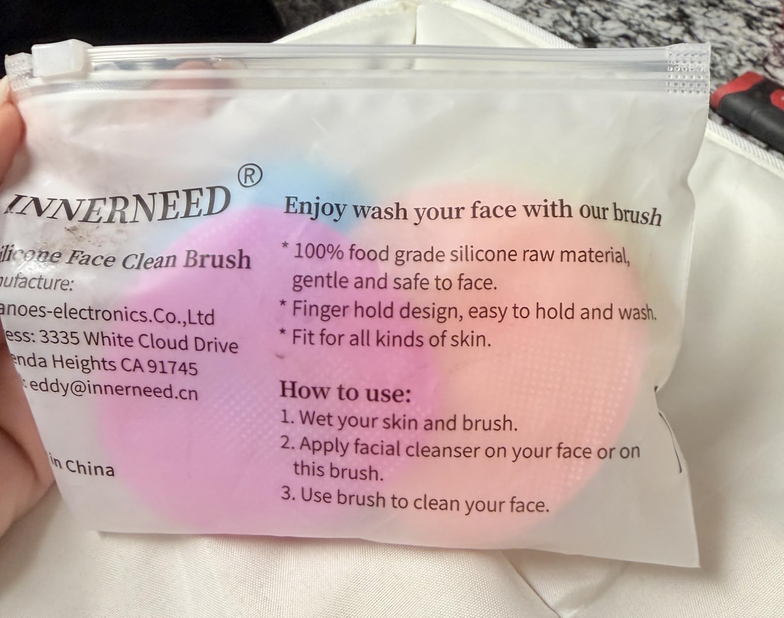 Super Soft Silicone Face Cleanser and Massager Brush Manual Facial Brush customer photo 2