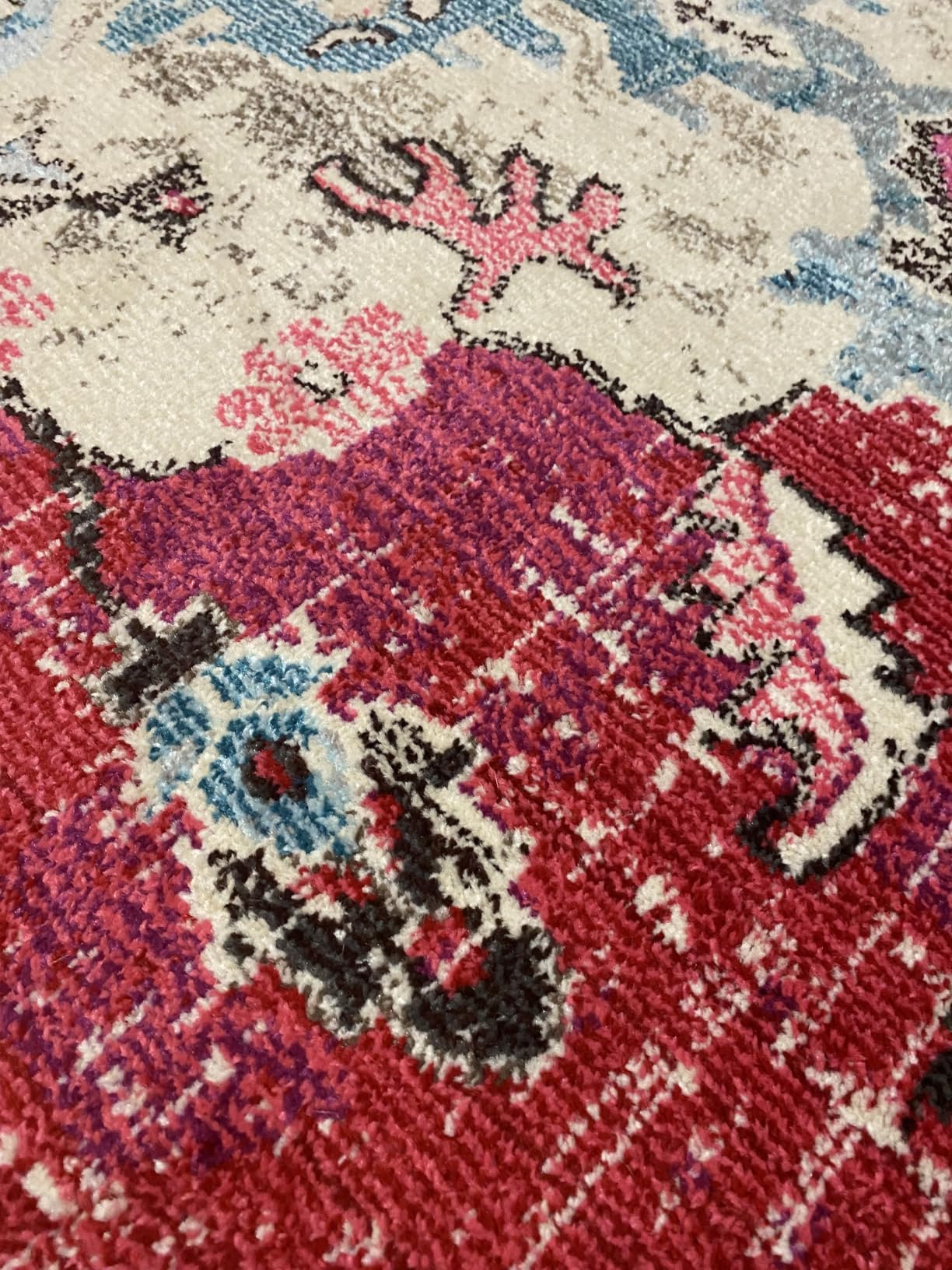 SAFAVIEH Monaco Area Rug 8x10, Large Navy & Light Blue MNC243N customer photo 1