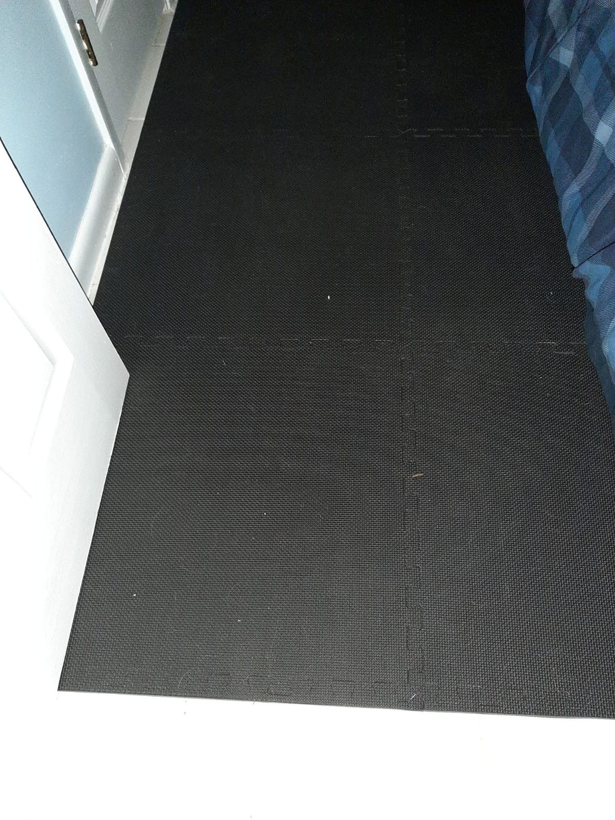 ProsourceFit Weaved Pattern Extra Thick Exercise Puzzle Mat ¾-inch, EVA Foam Interlocking Tiles for Protective, Cushioned Flooring for Home and Gym Equipment; Black, 24 SQ FT, 6 Tiles customer photo 1