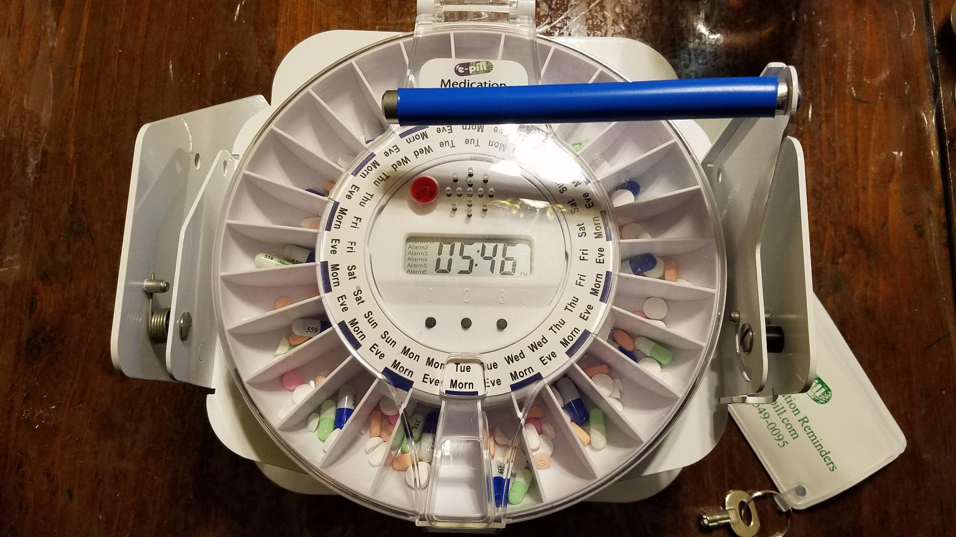 e-Pill MedTime Station Locked Automatic Pill Dispenser for Dementia, Alzheimer's & Seniors – Caregiver-Controlled Medication Management System | Helps Prevent Missed or Double Doses customer photo 1