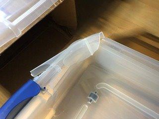HOMZ Secure Latch, Clear Under Bed Plastic Storage Bins, 56 Quart, 2 Pack customer photo 1