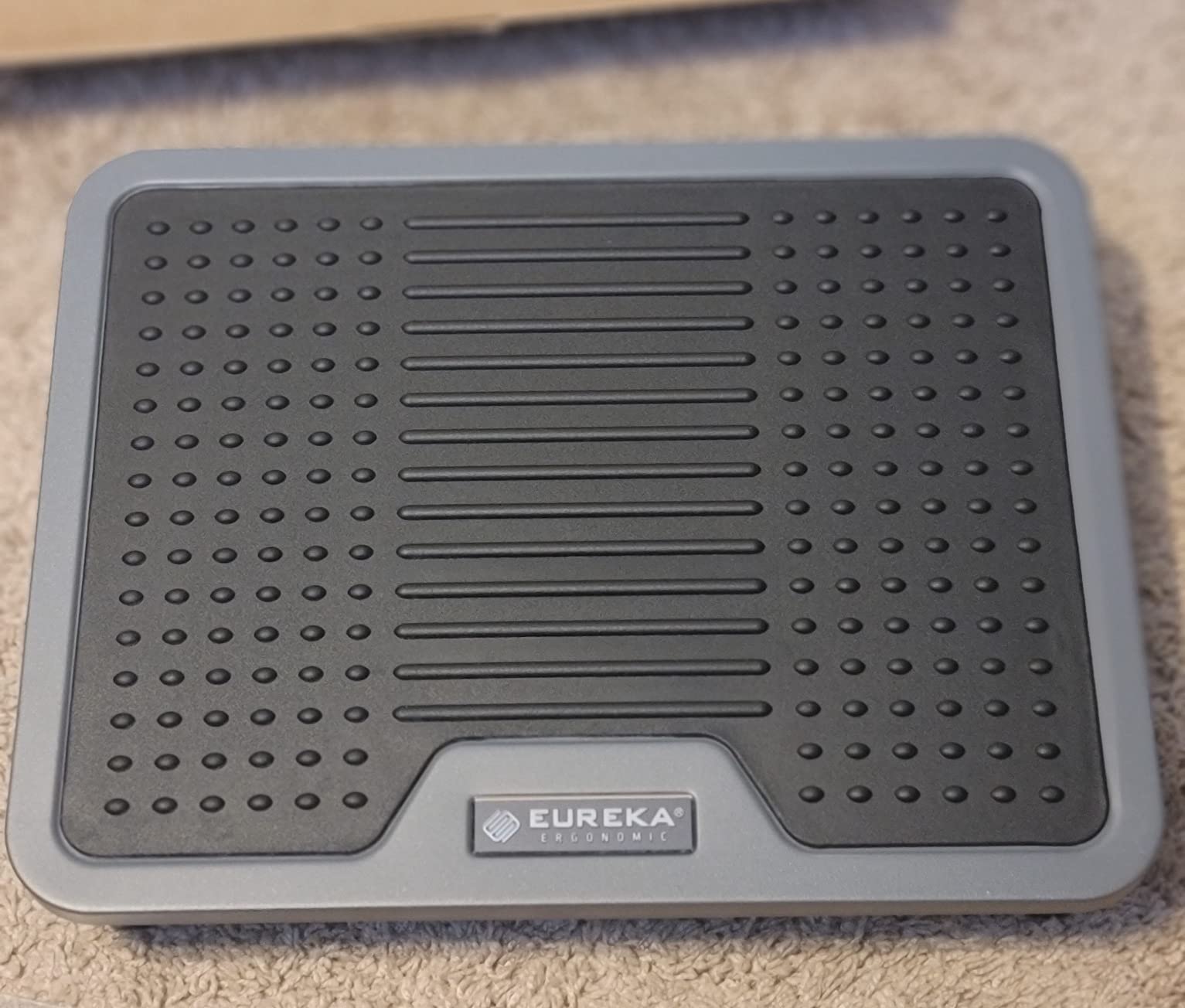EUREKA ERGONOMIC Tilt Adjustable Footrest, Foot Rest for Under Desk at Work with Massage Surface, Office Foot Rest Under Desk with 20 Degree Tilt No Locking, Metal Frame | 20° tilt adjustable foot rest with massage surface and sturdy metal frame, designed for ergonomic under desk support customer photo 2