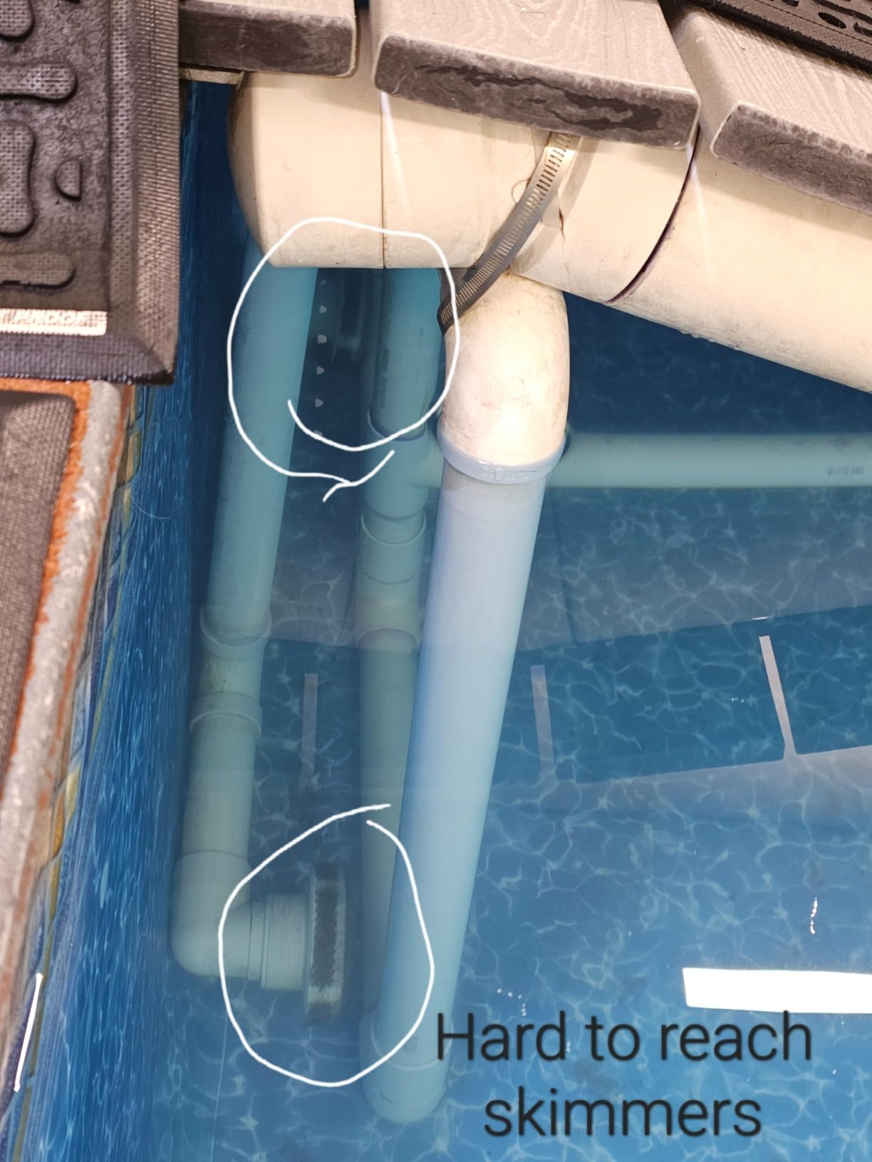 U.S. Pool Supply Swimming Pool Corner Vacuum Brush Connect 1.5