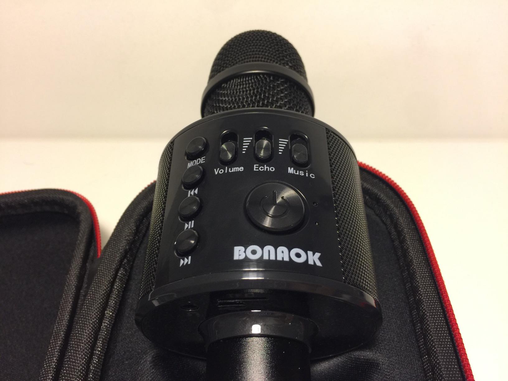 BONAOK Wireless Bluetooth Karaoke Microphone,3-in-1 Portable Handheld Karaoke Mic Speaker Machine Home Party Birthday for All Smartphones PC(Q37 Rose Gold) | Bluetooth 5.0, Echo Mode,Built-in Speaker, SD Card, for iPhone iPad, Handheld,Home Karaoke,Party,Gifts customer photo 1