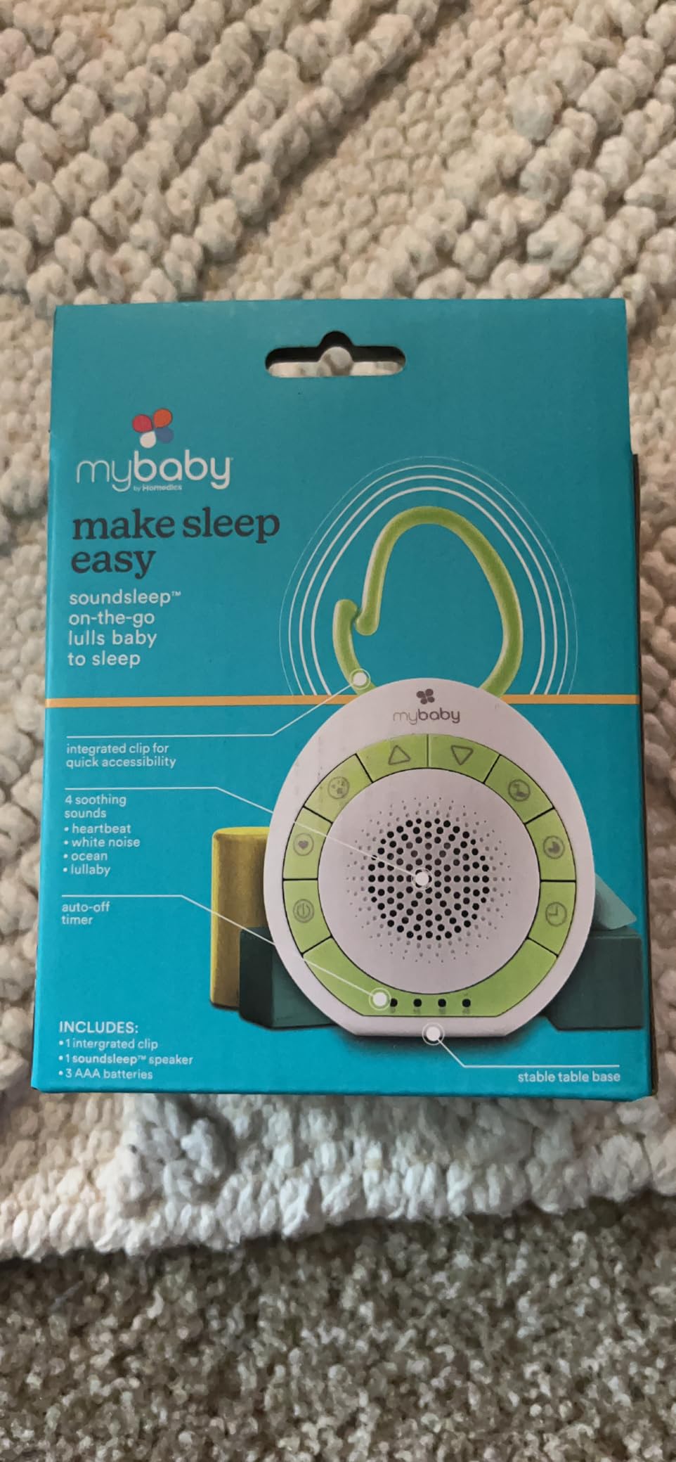 MyBaby Sound Machine, White Noise for Baby, Travel, Nursery and On The Go customer photo 1