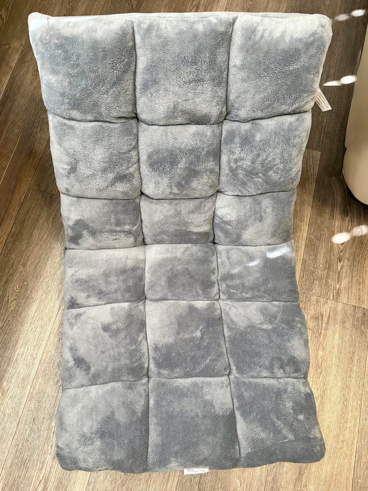 Giantex Folding Floor Chair with Back Support, 14 Adjustable Position, Padded Sleeper Bed, Couch Recliner, Gaming Floor Chairs for Adults, Meditation, Living Room (Grey) customer photo 2