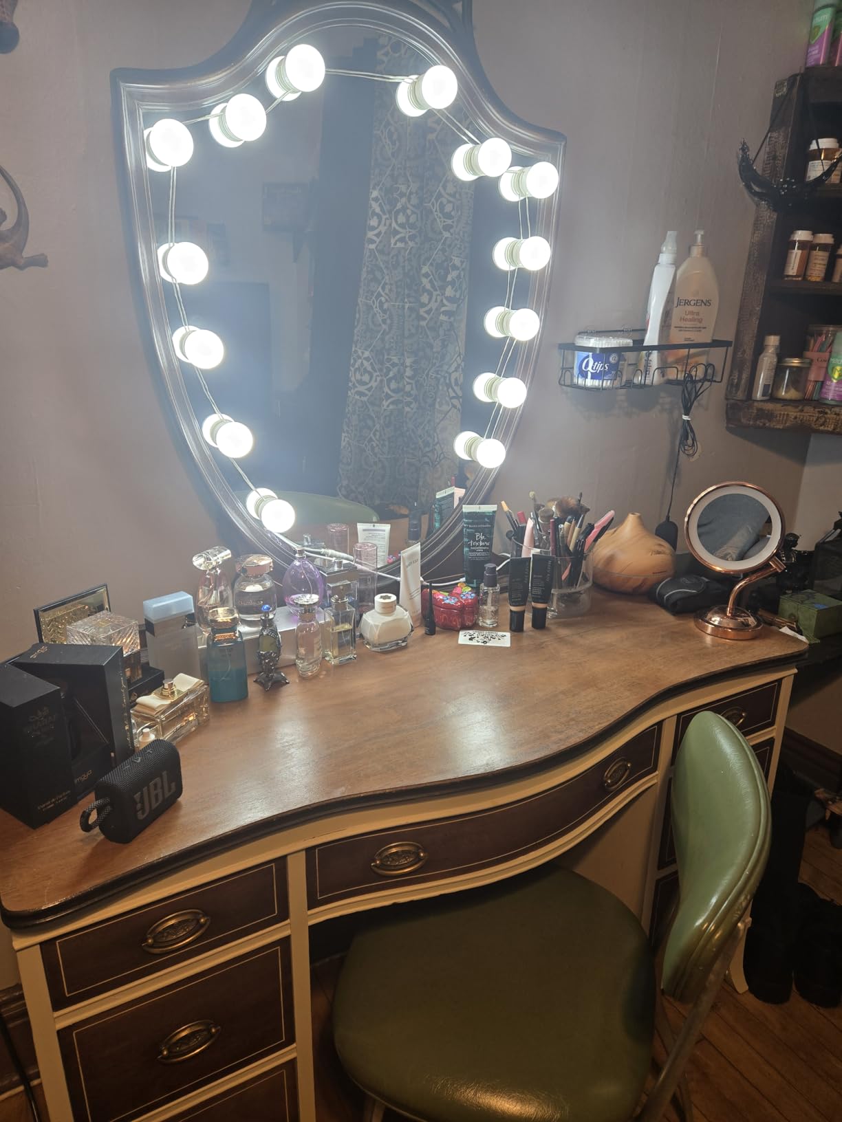 Waneway 14 Bulb Vanity Lights for Mirror, Plug-in Power Adapter & Touch Dimmer, 6,000K, 1350 Lumens (Mirror Not Included) customer photo 1