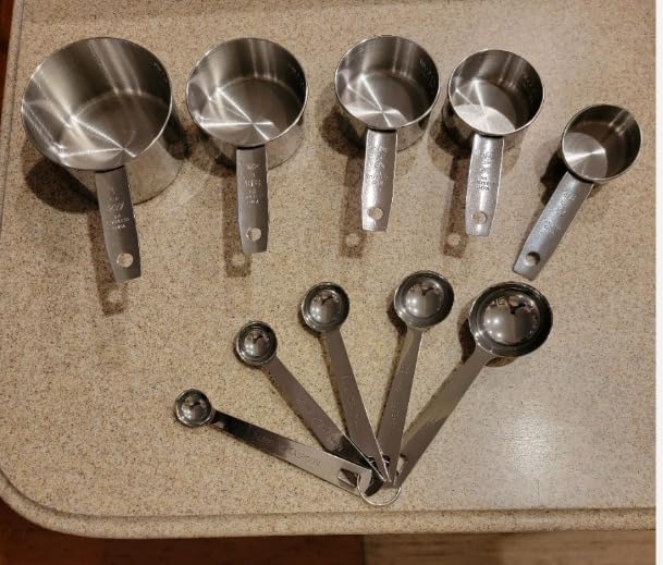 Laxinis World Stainless Steel Measuring Cups and Spoons Set, 10-Piece customer photo 1
