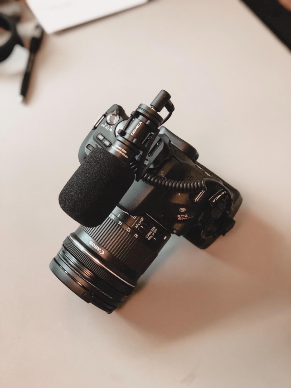 Camera Microphone,Comica CVM-VM10II Professional Video Microphone with Shock Mount, Deadcat,Compact Shotgun Mic Compatible with iPhone,DSLR Camera,Android Smartphones- Perfect for TikTok YouTube Vlog customer photo 1