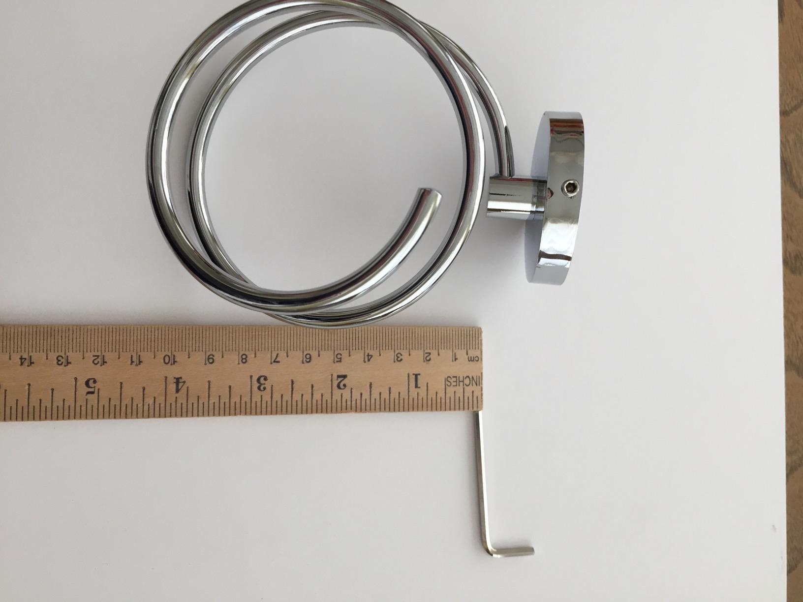 Bathroom Hair Dryer Holder Hair Care Tools Holder Wall Mount Chrome Finished Stainless Steel-Silver customer photo 1
