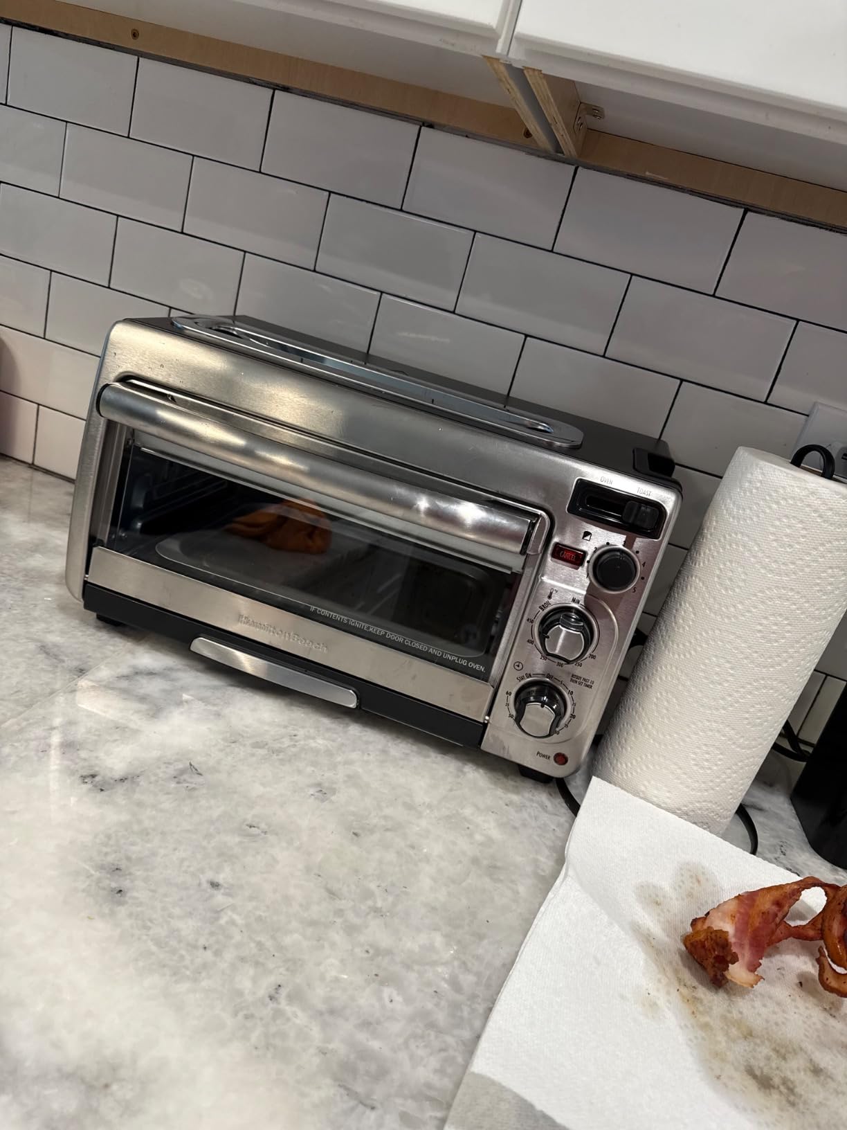 Hamilton Beach 2-in-1 Countertop Toaster Oven and Long Slot 2 Slice Toaster | Bake, Broil Toast | 2 Rack Positions | 60 Minute Timer | Automatic Shut Off | Shade Selector | Stainless Steel | 31156J customer photo 1