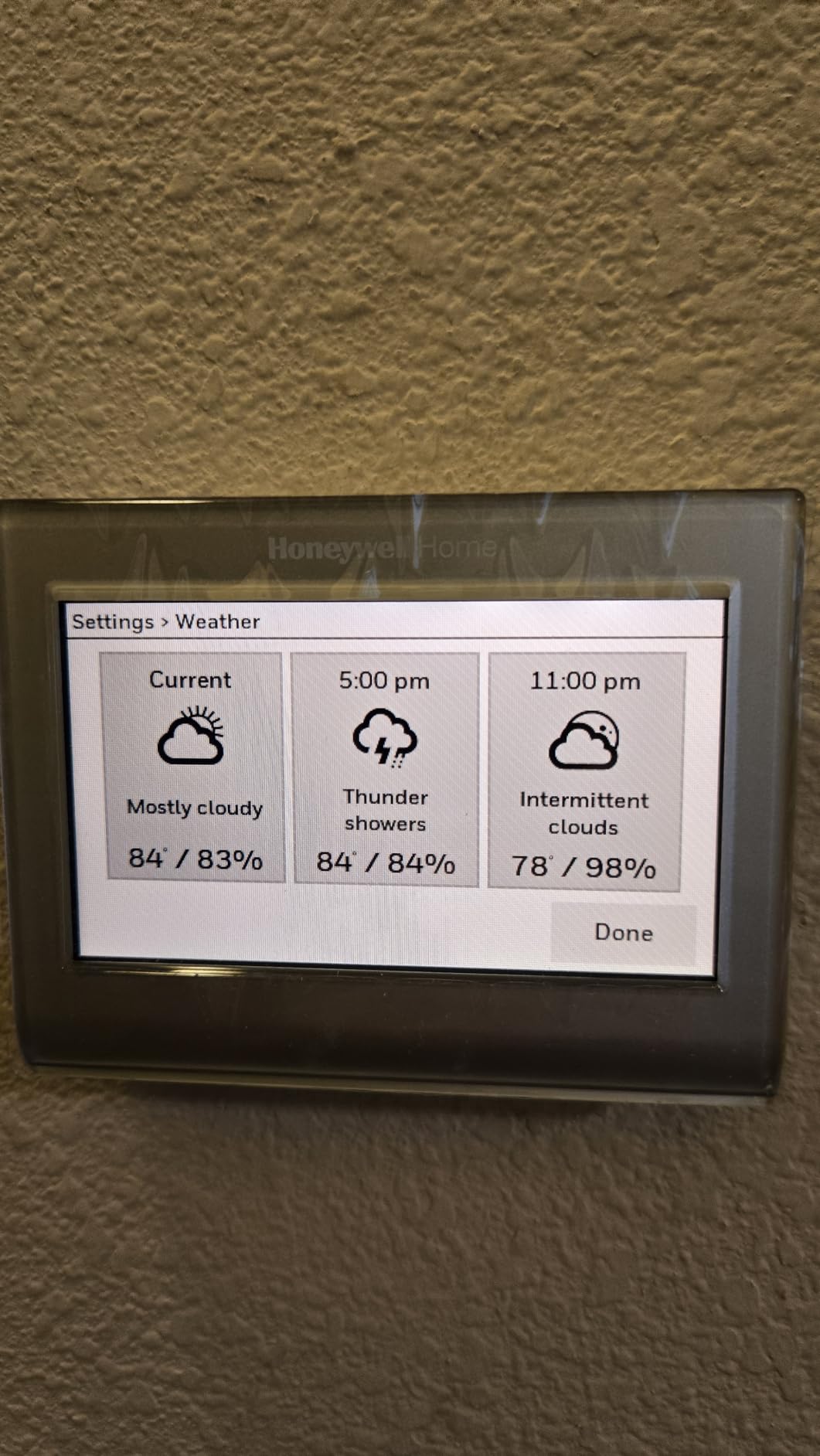 Honeywell Home RTH9585WF Wi-Fi Smart Color Thermostat, 7 Day Programmable, Touch Screen, Energy Star, Alexa Ready, C-Wire Required, Not Compatible with Line Volt Heating Gray customer photo 1