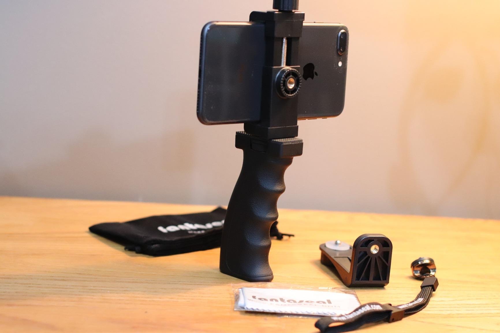 Ergonomic Smartphone Vlogging Hand Grip Stabilizer Holder Mount Video Kit customer photo 1