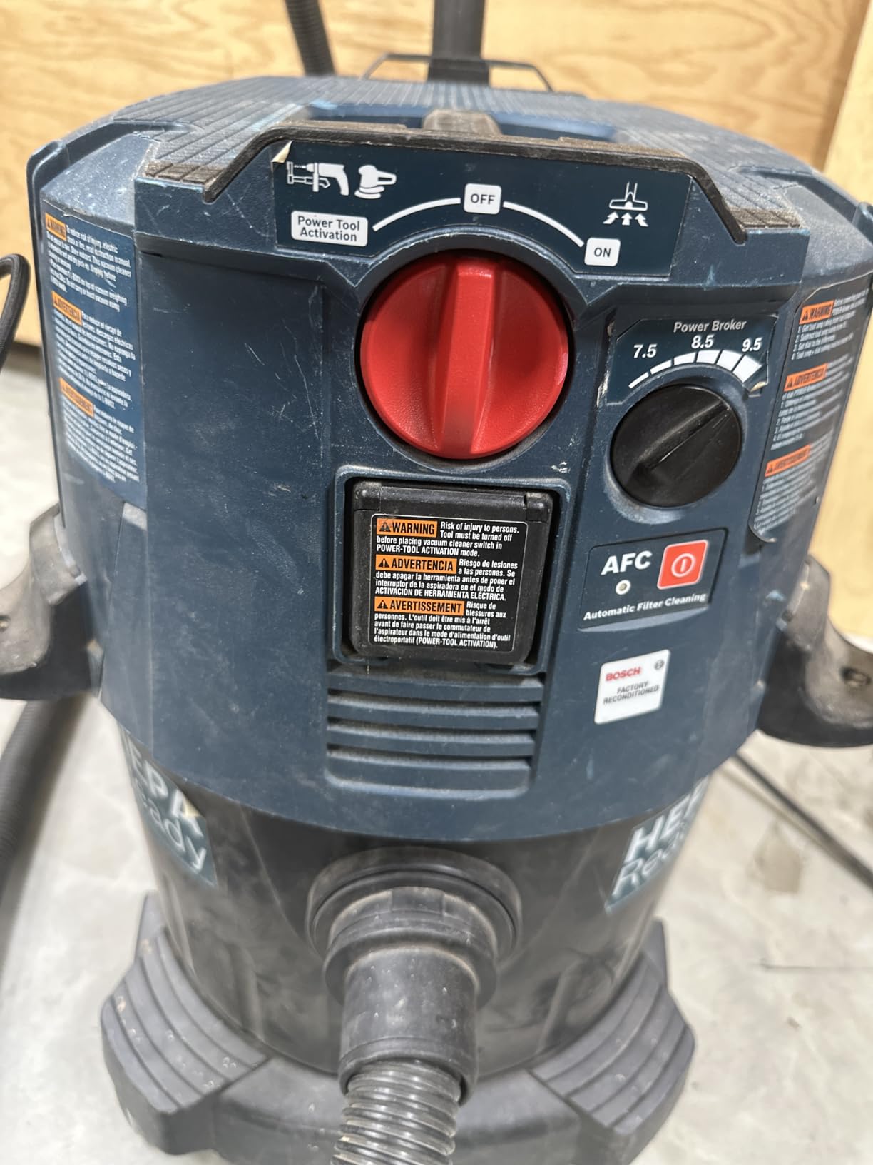 Bosch VAC090AH 9 Gallon Dust Extractor with Auto Filter for Grinder 1773AK customer photo 2