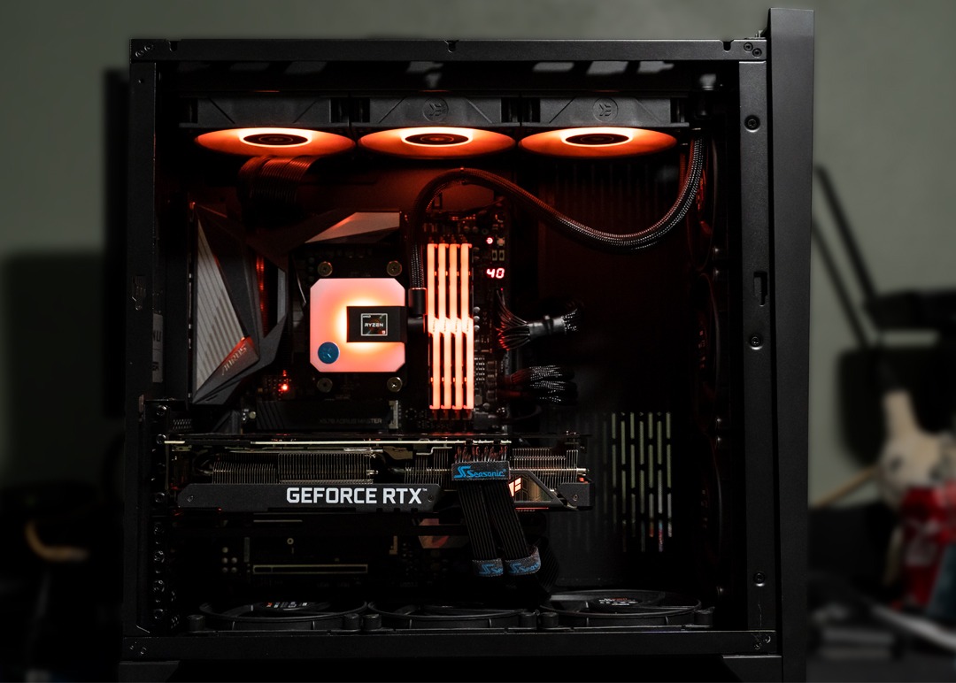 upHere Graphics Card GPU Brace Support Video Card Sag Holder/Holster Bracket, Anodized Aerospace Aluminum, Single or Dual Slot Cards (Black),GL05(not Support 3080 ti) customer photo 1