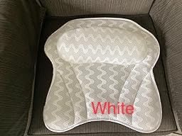 Bath Pillow Bathtub Pillow Back Neck Support Pillow, Spa Cushion for Tub, Relaxing Headrest Bath Pillow, Portable Washable Bathtub Accessories with 3D Air Mesh Thick Soft Bath Pillow (Deluxe) customer photo 1
