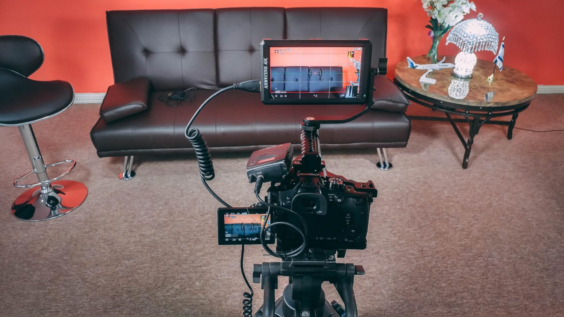 ANDYCINE A6 V2 6 Inch HDMI Field Monitor 1920x1080 Camera Fiedl Monitor Bundle with 4k HDMI in/Out Tilt Arm, Power Output, Battery & Carry Case Included | 1920x1080P 3D LUT All Waveform DC 8V Power Output Swivel Arm for Mirroless Camera and Gimbals customer photo 1