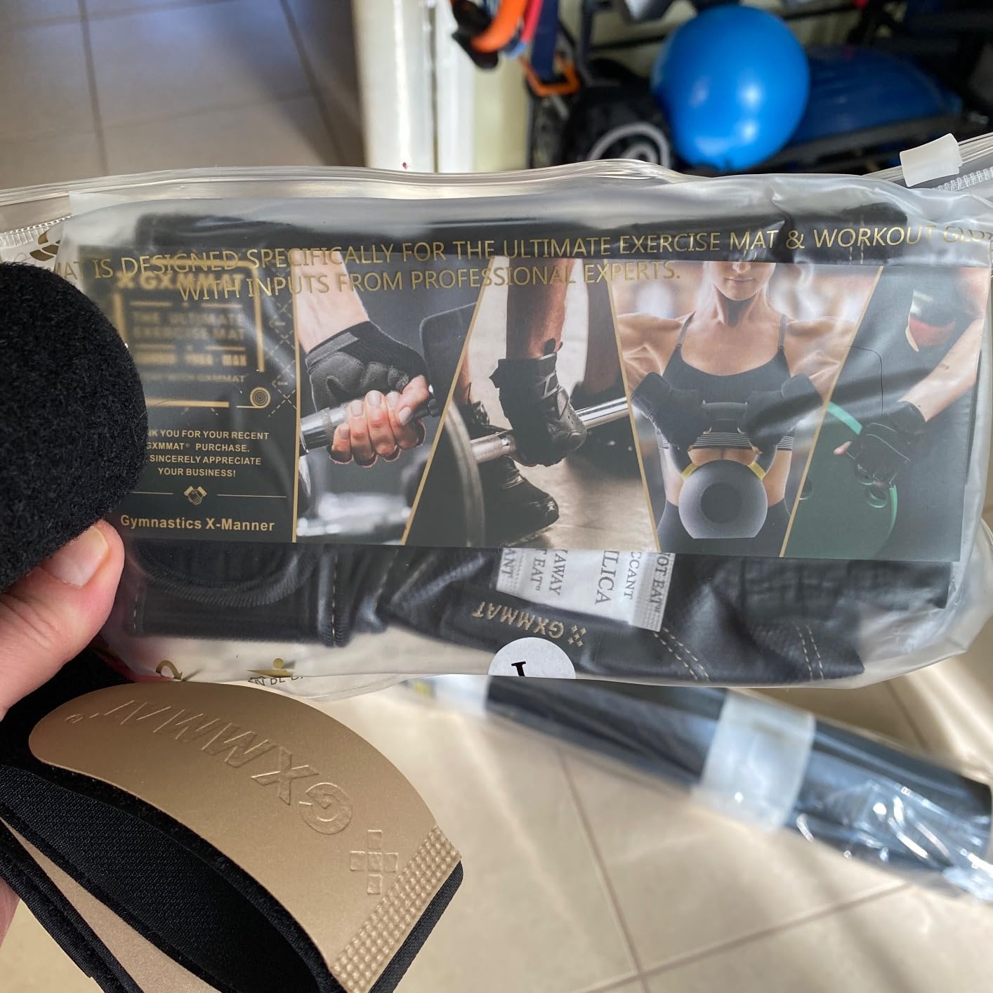 GXMMAT Large Exercise Mat 6'x4'/6'x5'/6'x6'(7mm) customer photo 1