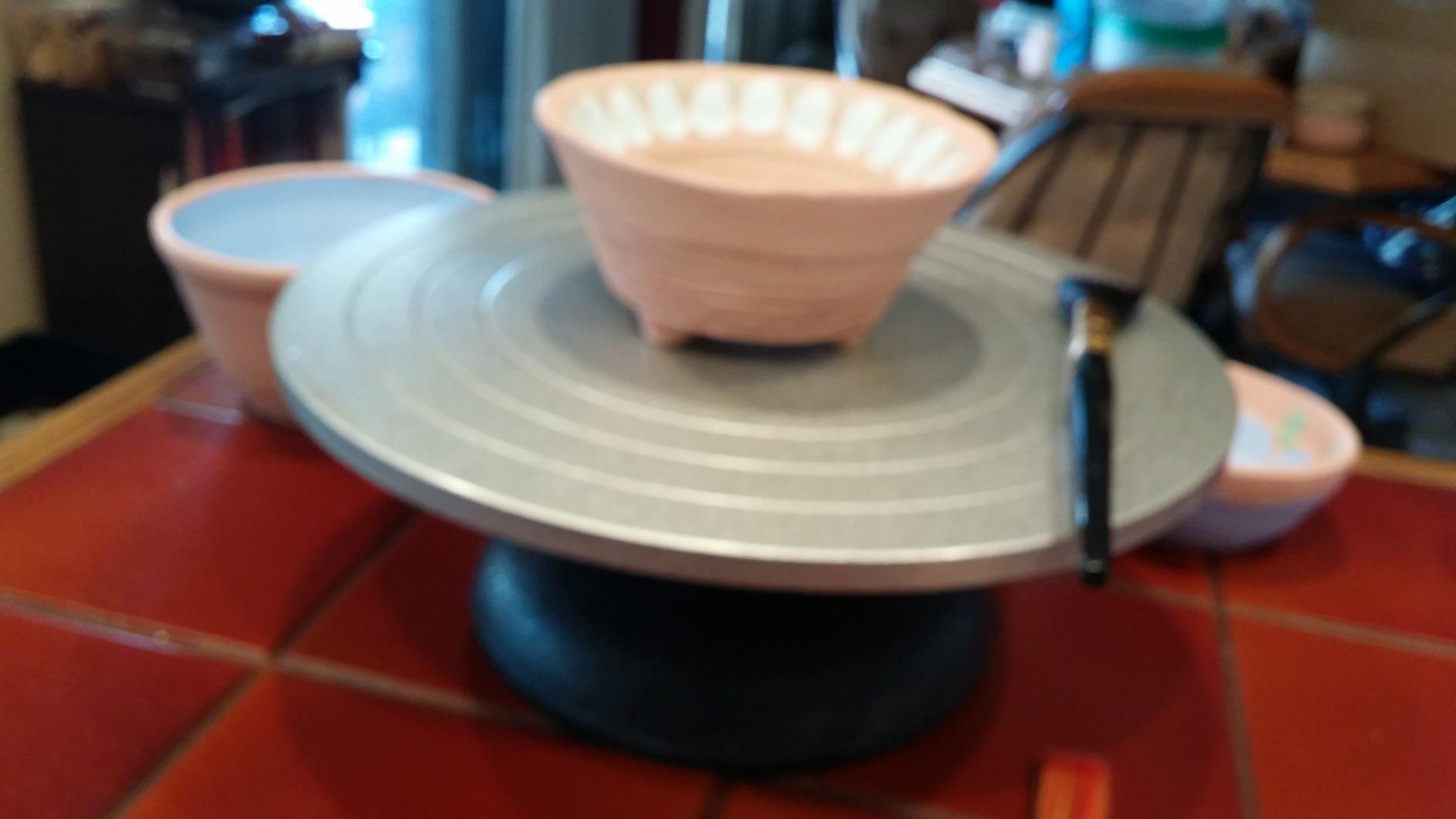 12 Inch Heavy Duty Pottery Wheel, Metal Decorating Banding Wheel customer photo 2