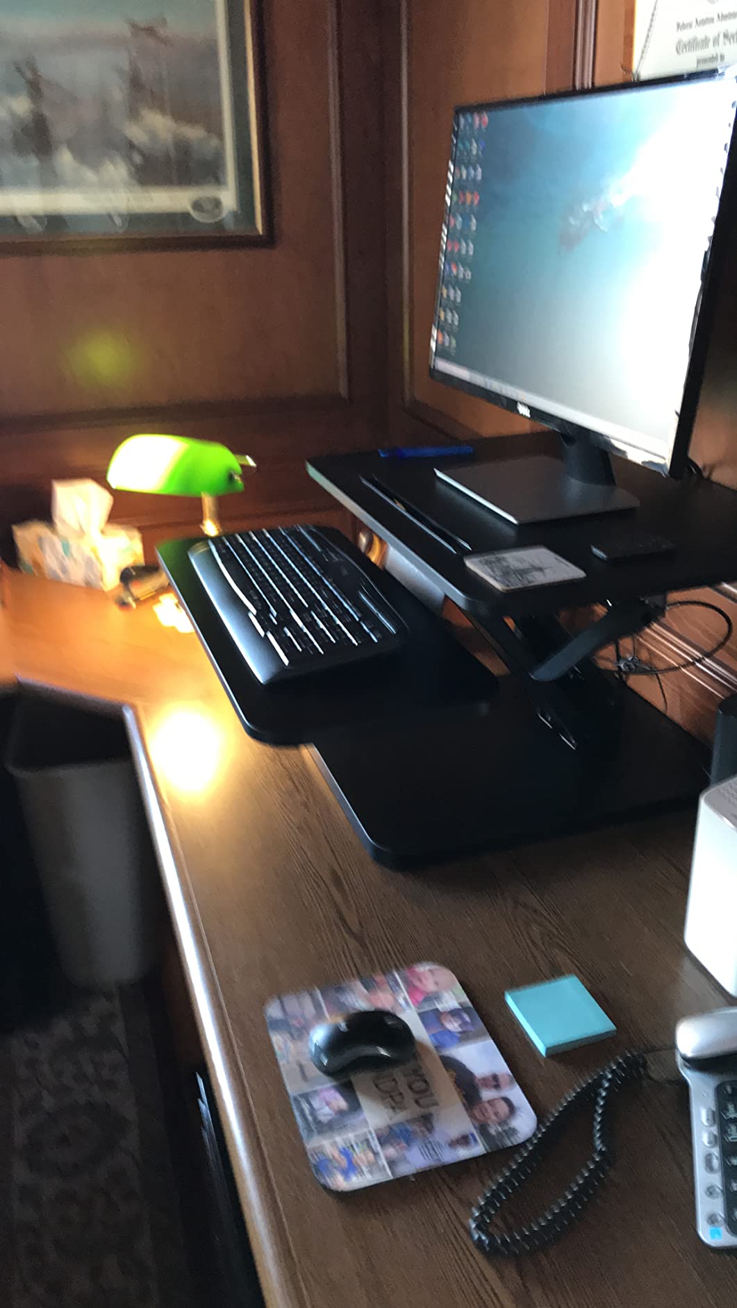 VIVO Black 25 in Standing Desk Converter, DESK-V001G customer photo 2