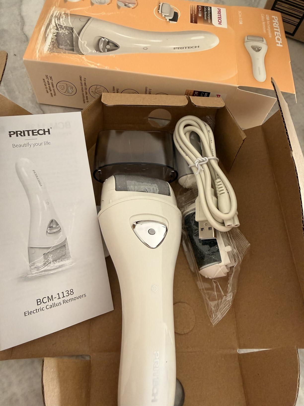 Electric Foot Callus Remover, Rechargeable Foot File for Dead Skin Care customer photo 2